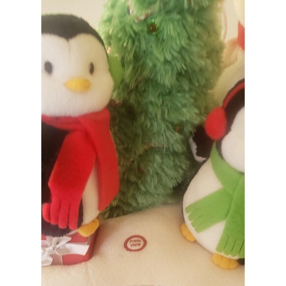 2006 Hallmark Jingle Pals Very Merry Trio Snowman Penguin Christmas Tree - Picture 5 of 13